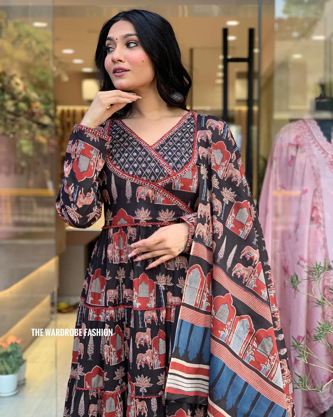 Keshav Pure Muslin Printed Kurti With Bottom Dupatta Exporters In India