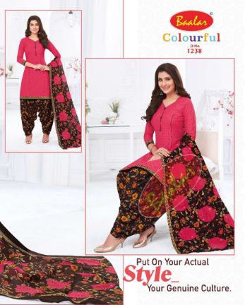 Baalar Colourful 12 New Cotton Printed Regular Wear Ready Made Dress Collection