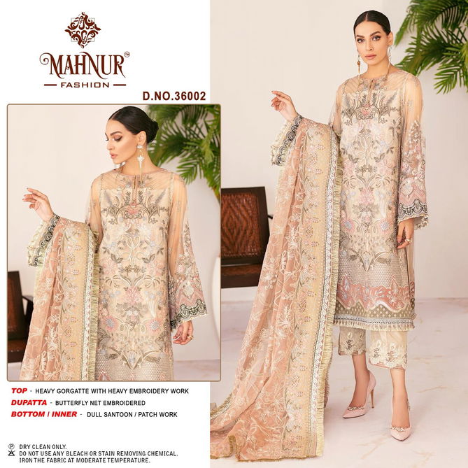 Mahnur Vol 36 Heavy Georgette Pakistani Suits Catalog
