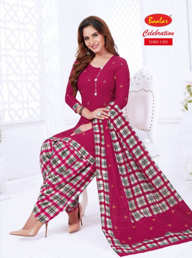Baalar Celebration 13 Exclusive Printed Casual Wear Ready Made Cotton Patiyala Suit Collection 
