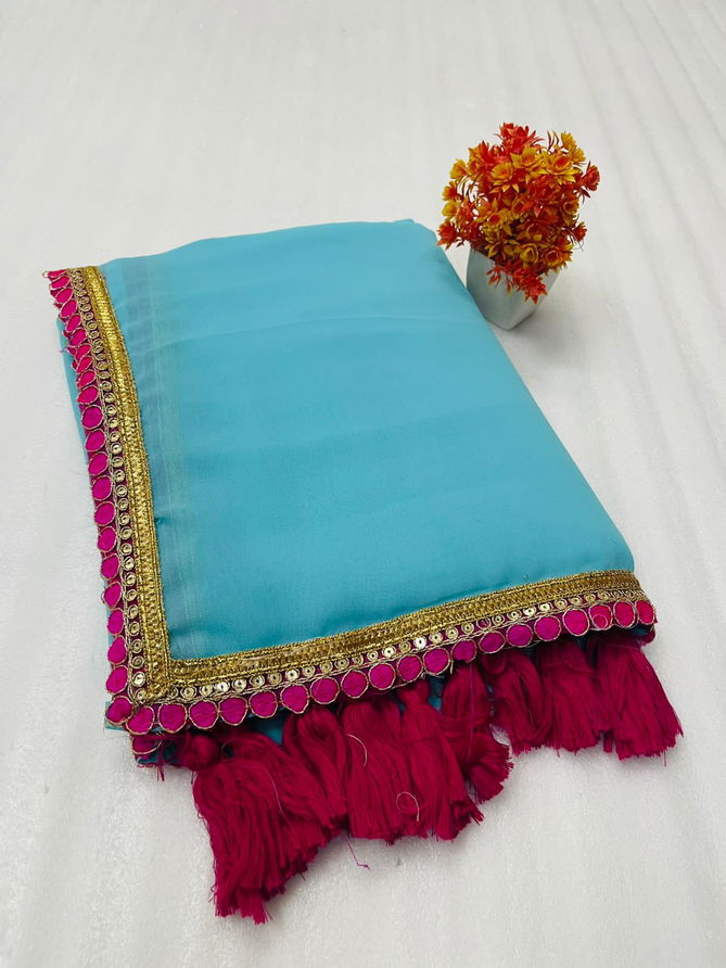 Shamal Georgette Designer Party Wear Sarees Wholesalers In Delhi