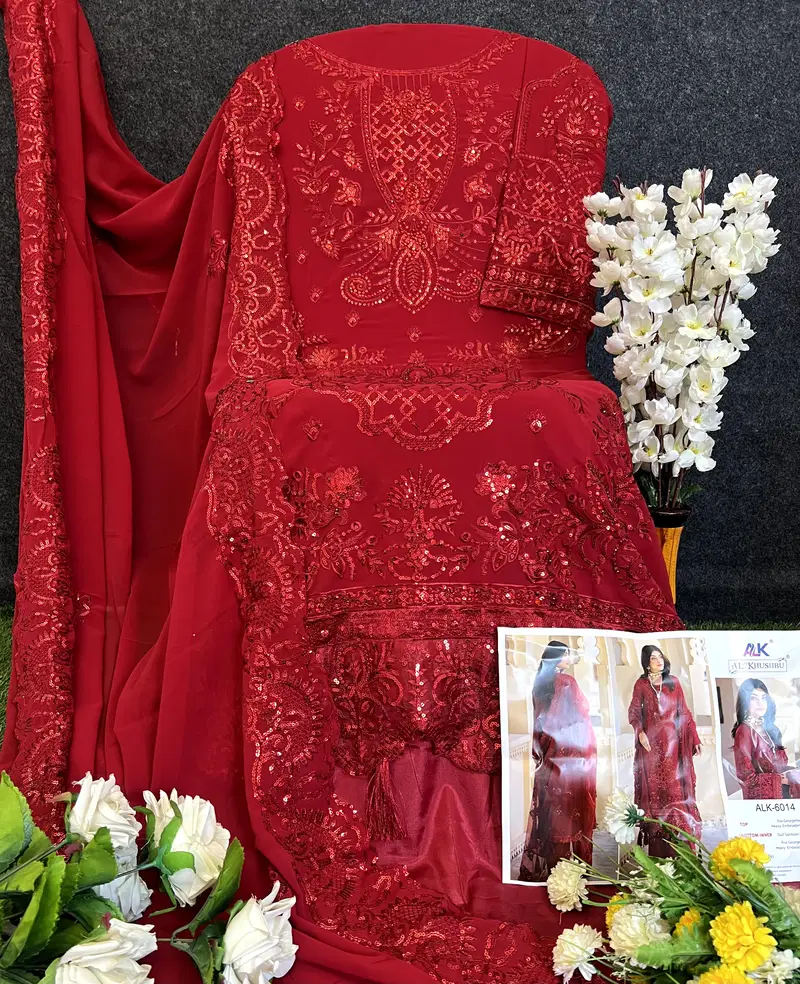 Afifa Vol 4 By Al Khushbu Georgette Pakistani Suits Suppliers In India