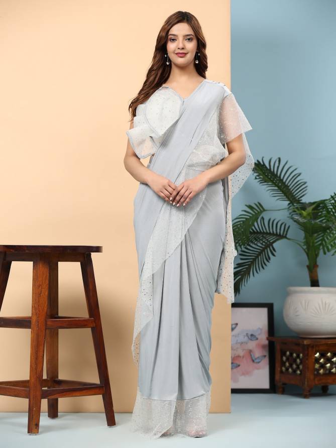 Amoha 10942 Ready To Wear Imported Desginer Party Saree Wholesale Clothing Suppliers in India