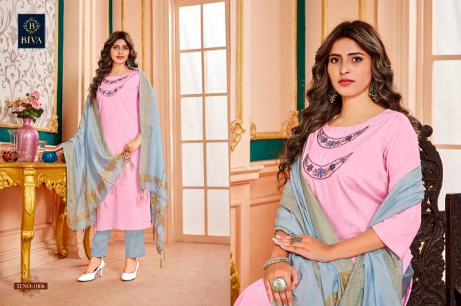 Biva Aura Latest Fancy Festive Wear Cotton Designer Ready Made Collection