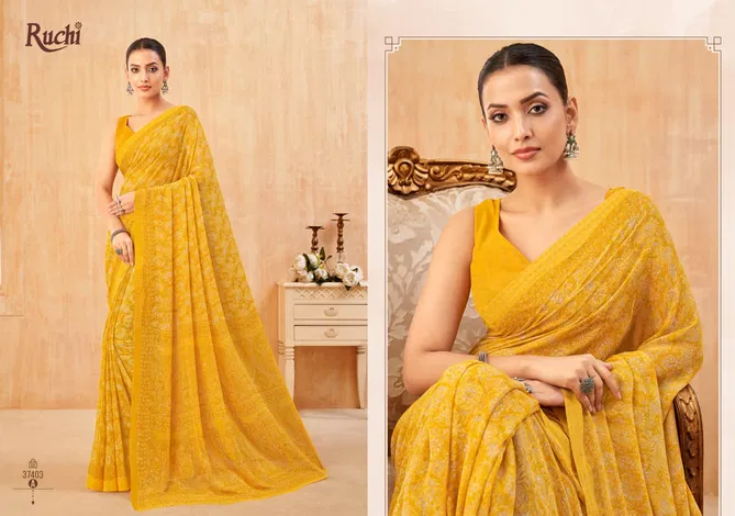 Ragaa Georgette Vol 13 By Ruchi Casual Wear Sarees Wholesale Online