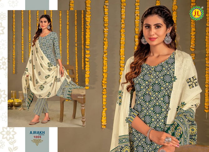 Jt Ajrakh Special Vol 1 Printed Cotton Dress Material Catalog