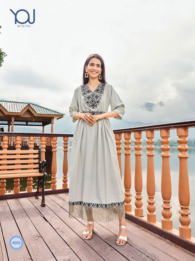 Charmy By Wanna Rayon Designer Party Wear Kurtis Catalog