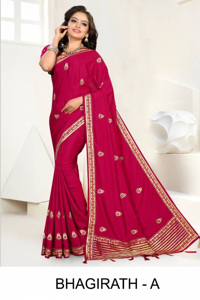 Ronisha Bhagirath Latest Fancy Designer Festive Wear Designer Crepe Silk Saree Collection