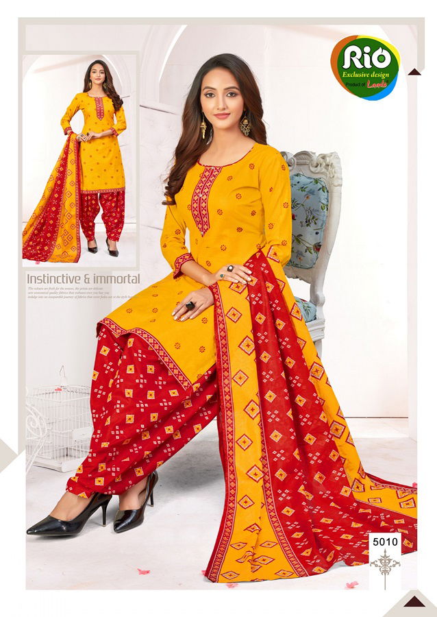 Laado Rio Special 10 Casual Regular Wear Printed Pure Cotton Dress Material Collection
