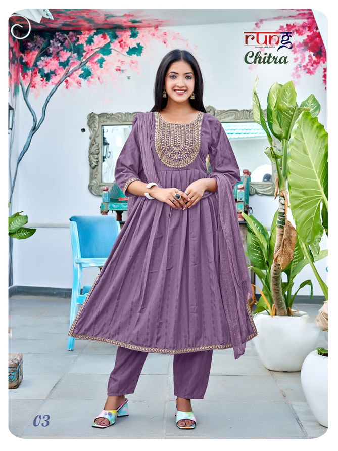 Chitra By Rung Rayon Readymade Suits Catalog