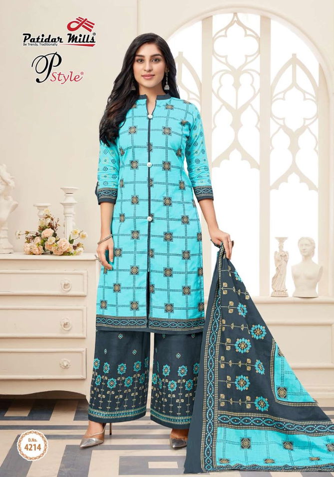 Patidar P Style 42 Latest fancy Designer Regular Wear Printed Cotton Collection