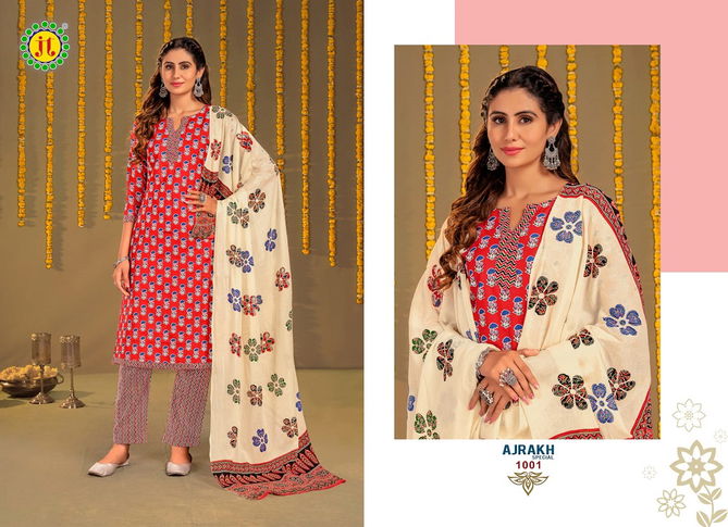 Jt Ajrakh Special Vol 1 Printed Cotton Dress Material Catalog