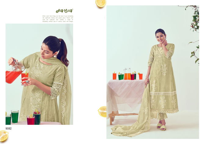 Shikanji By Jay Vijay Embroidery Organza Khadi Block Printed Suits Wholesale Market In Surat