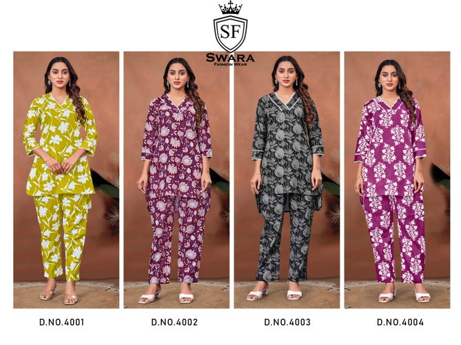 Swara Shree Vol 4 Jaipuri Prints Cambric Cotton Co Ord Set Orders In India