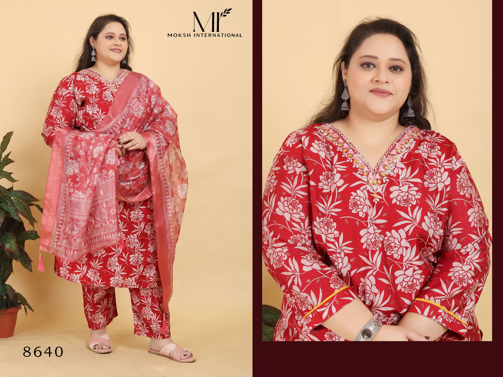 Big Size Angle Vol 2 By Moksh Fancy Kurti With Bottom Dupatta Exporters In India