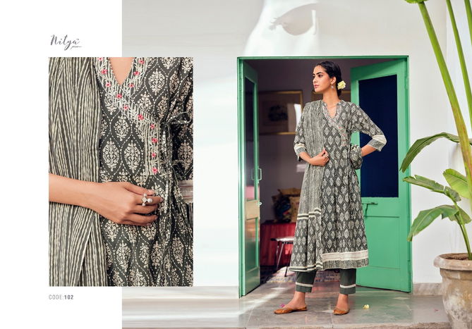 Lt Nitya Kasak Latest Fancy Casual Wear Designer Exclusive Cotton Print With Hand Work Ready Made Collection
