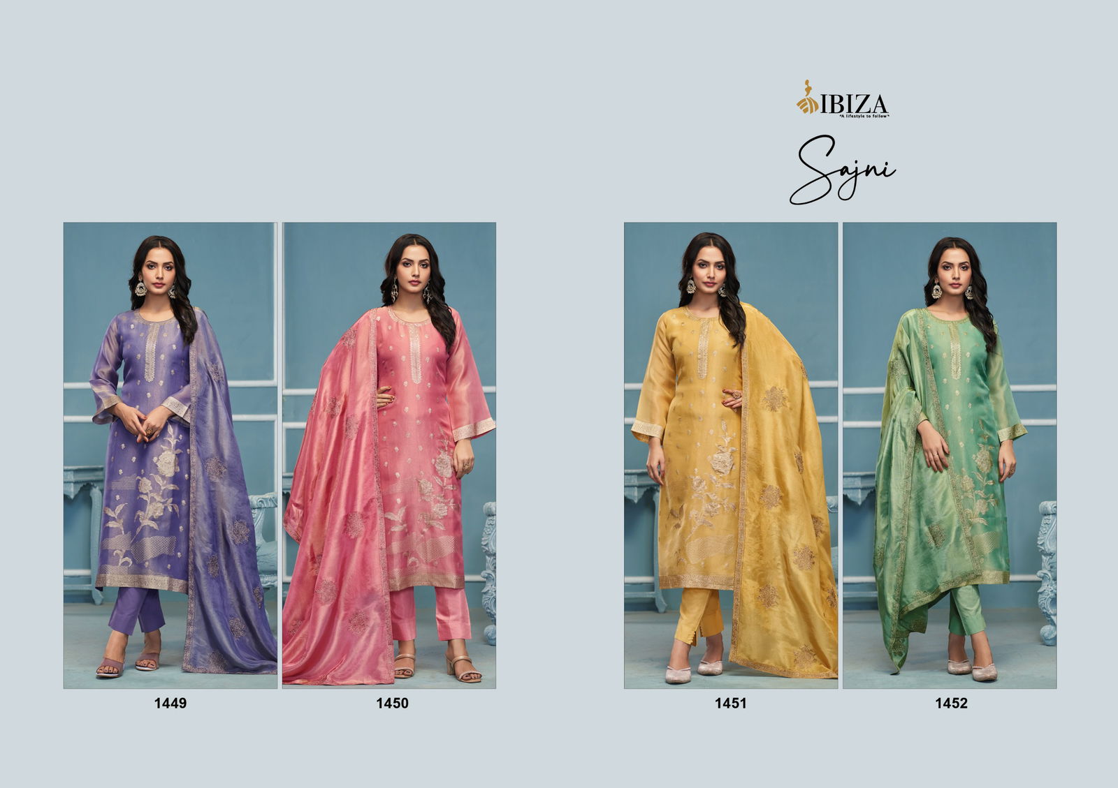 Sajni By Ibiza Organza Salwar Kameez Wholesale Shop In Surat