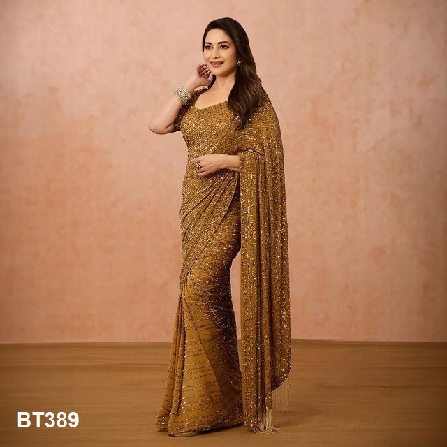 BT 389 Colours Heavy Georgette Party Wear Wholesale Saree Suppliers In Mumbai