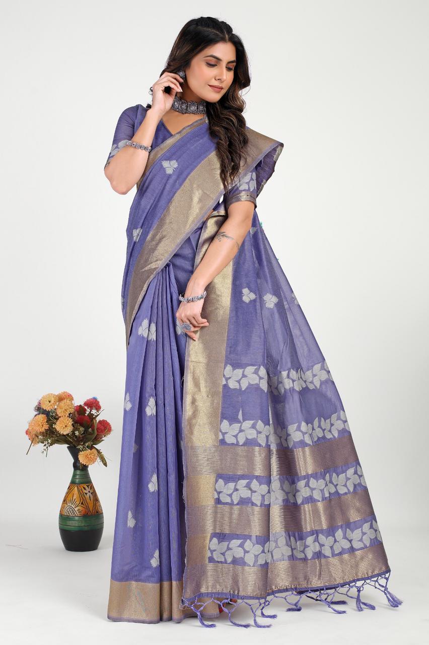 Alveera 3 Linen Silk Designer Sarees Catalog