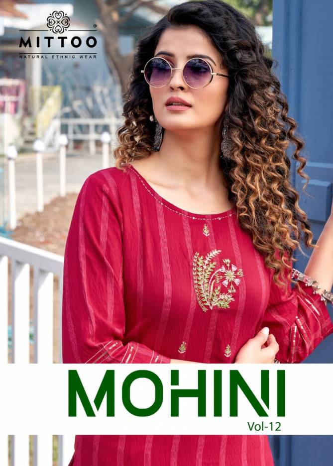 Mittoo Mohini 12 New Designer Ethnic Wear Kurti With Bottom Collection