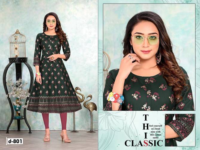 TRENDY Eclairs vol 2 Latest Fancy Designer Heavy Casual Wear Rayon Printed Stylish Kurti Collection