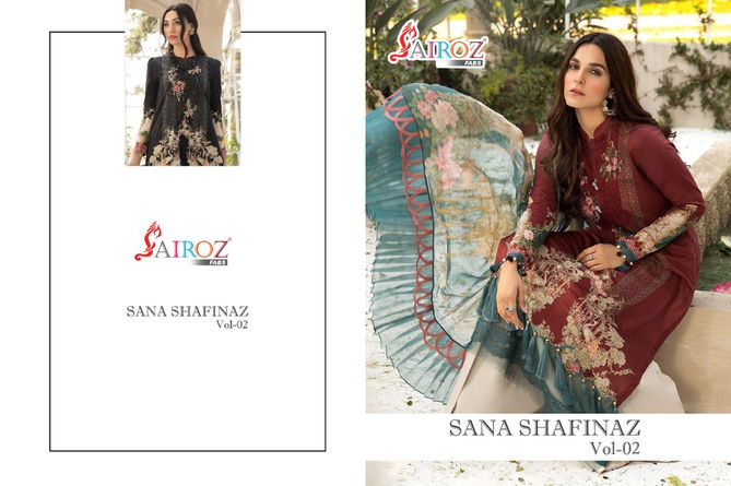 Sairoz Sana Safinaz 2 Premium Heavy Cotton Digital Print With Embroidery Pakistani Collection