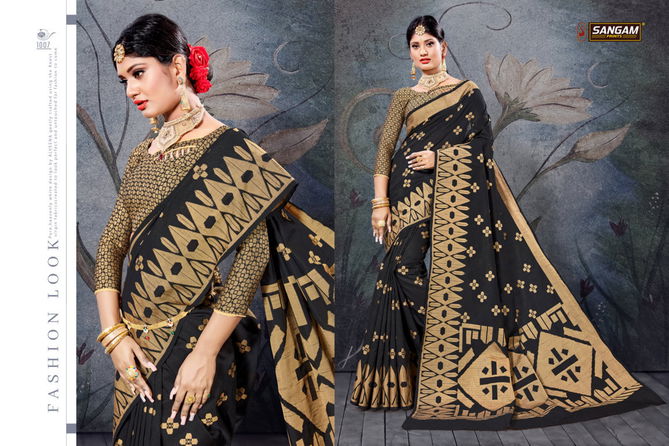 Sangam Natraj Latest Collection of Regular Wear Handloom Cotton Saree