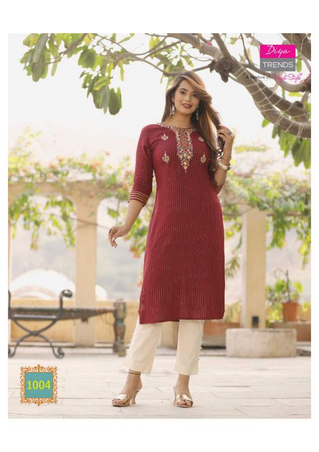 Fashion Story 1 Latest Party Wear Embroidery Fancy Kurti Collection