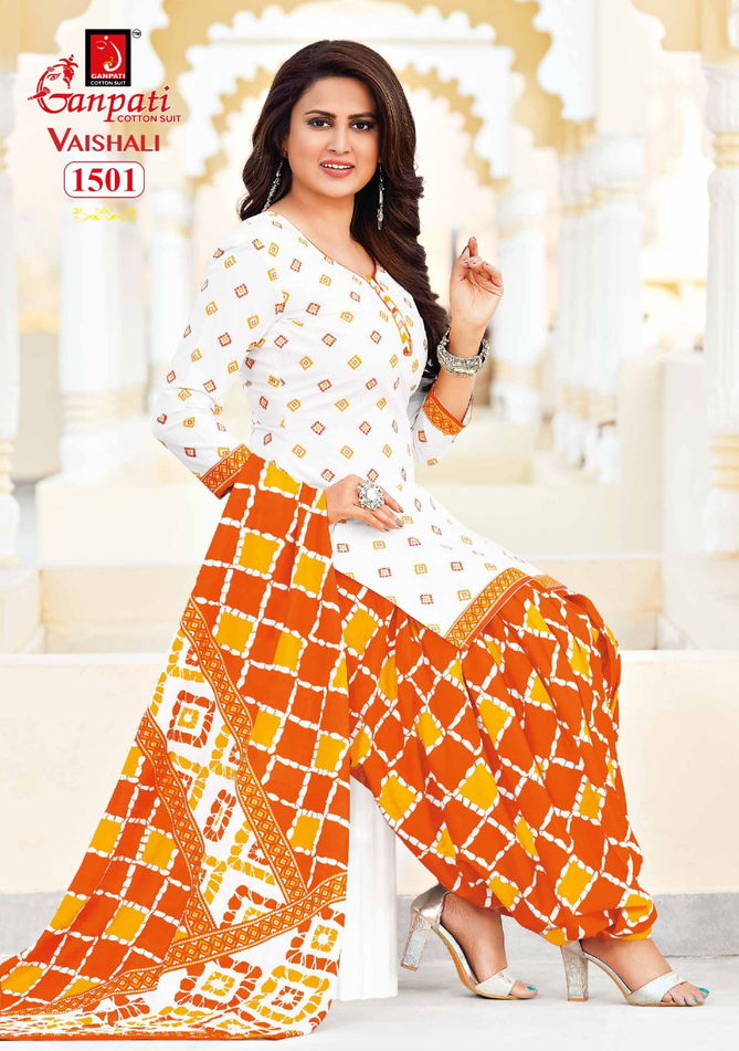 Ganpati Vaishali 1 Latest Pure Cotton Printed Casual Wear Dress Material Collection 