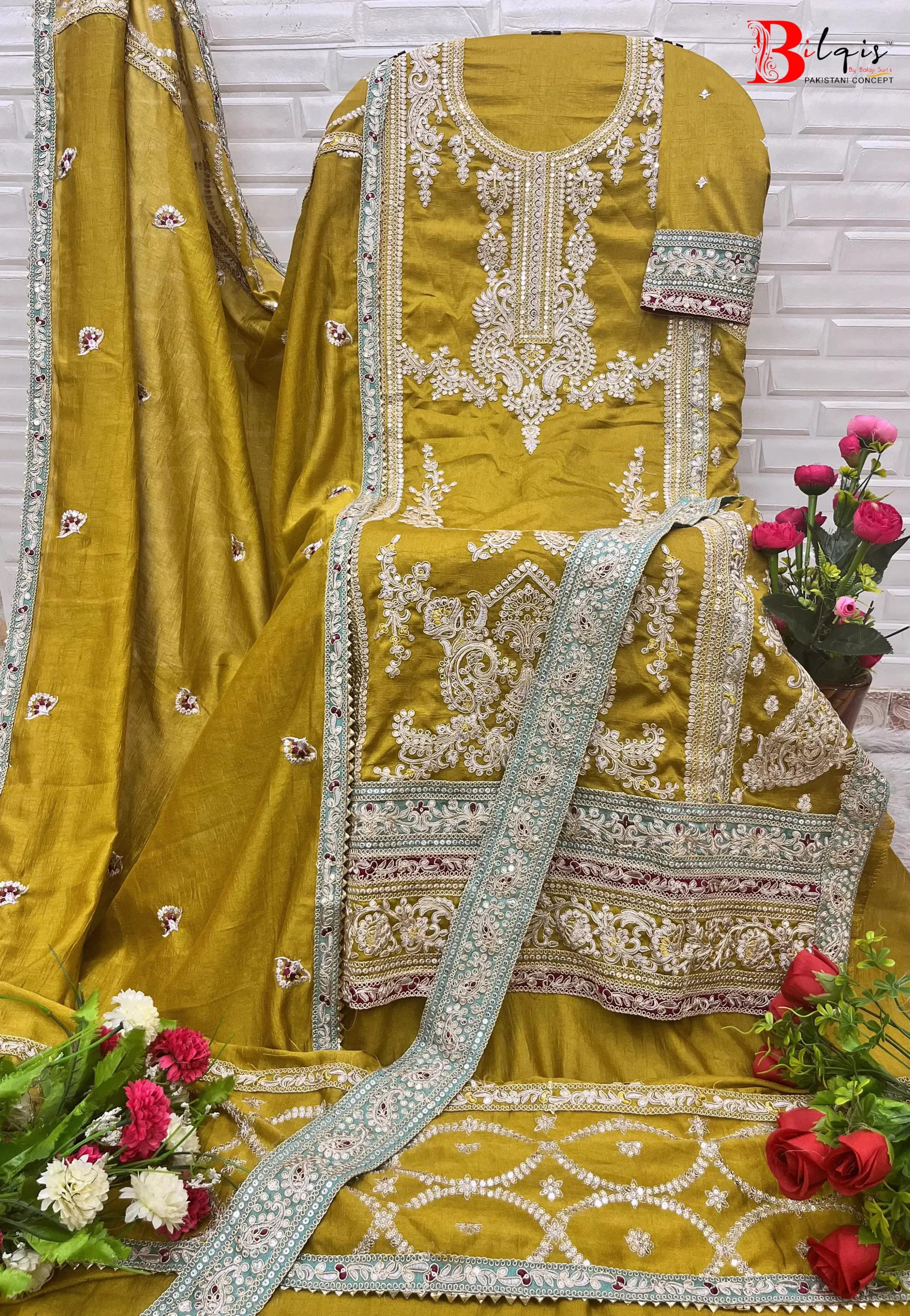 Bilqis B 104 A To C Pakistani Wholesale Salwar Suit Suppliers In Mumbai