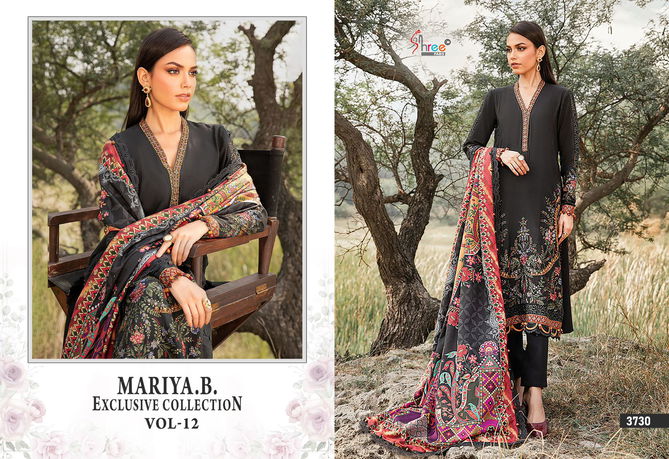 Maria B Exclusive Collection Vol 12 Rayon Cotton Pakistani Suits Wholesale Online