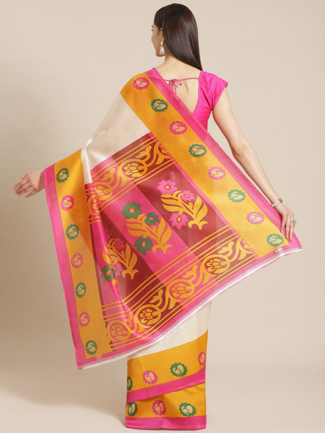 Bhagalpuri 3 Ethnic Festive Daily Wear Silk Sarees Collection