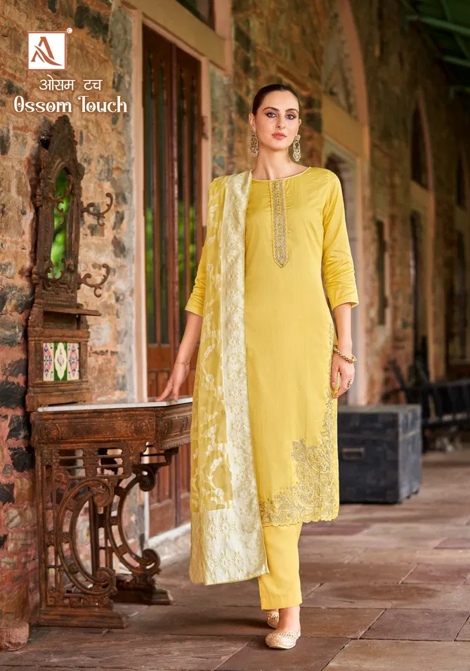 Ossom Touch By Alok Suit Jam Cotton Dress Material Suppliers In India