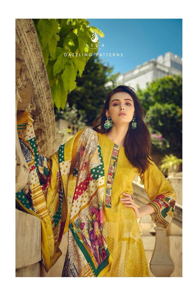 Fasurd By Aiqa Printed Pashmina Dress Material Catalog