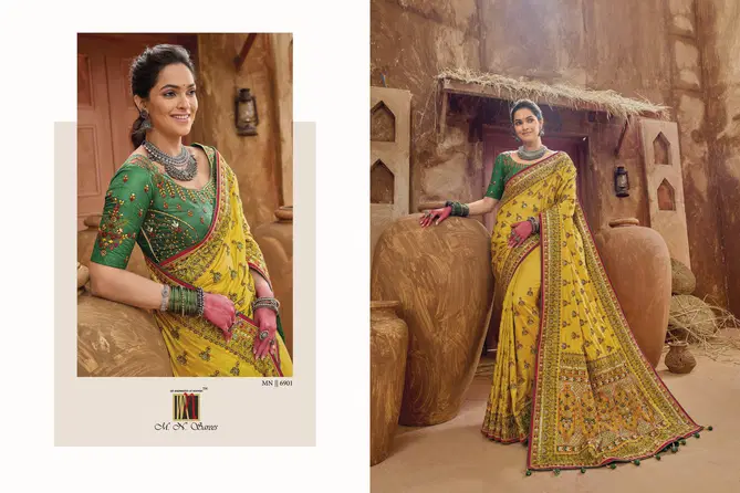 Kachhi Work Vol 4 By MN Banarasi Silk Saree Wholesale Price In Surat