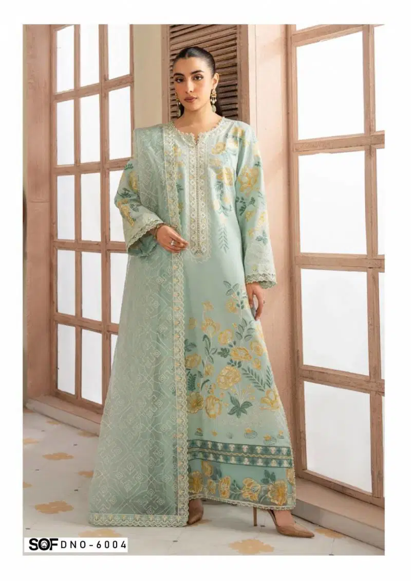 Sof Saira Rizwan Vol 6 Lawn Printed Wholesale Dress Material In India
