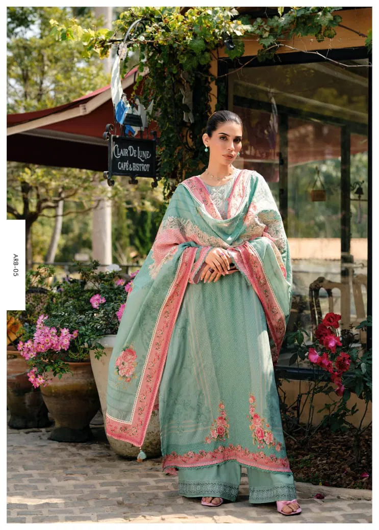 A Royal Bouquet By Varsha Lawn Cotton Printed Salwar Suits Suppliers In India