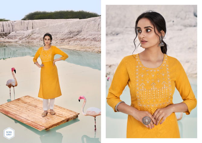 Kalaroop Shahi Designer Ethnic Wear Rayon Latest Kurti Collection