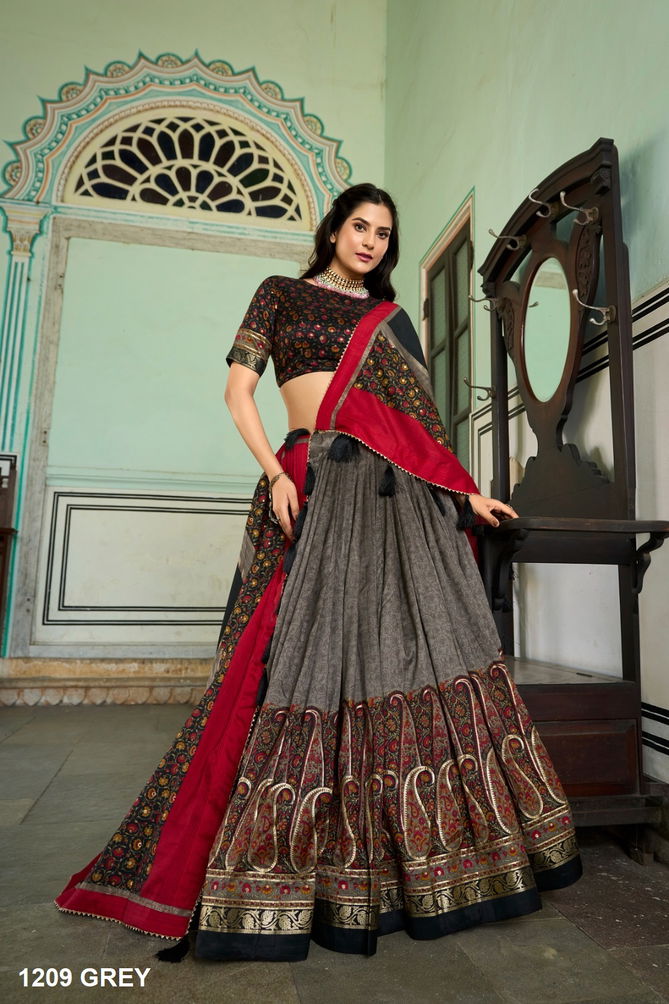 Sanaya By Aawiya Tussar Silk Occasion Lehenga Choli Wholesale Shop In Surat