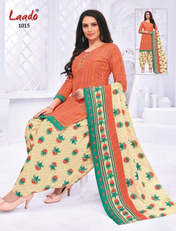 Laado Priti Patiyala 10 Casual Daily Wear Cotton Printed Dress Material Collection