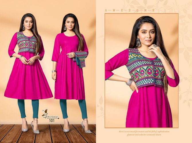 Beauty Queen Sparrow Fancy Designer Casual Wear Rayon Printed Kurti Collection