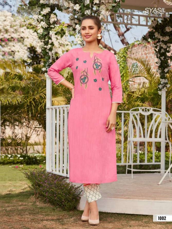 Syasii Magical Beauty Latest Fancy Designer Casual Wear Long Kurtis  With Bottom Collection

