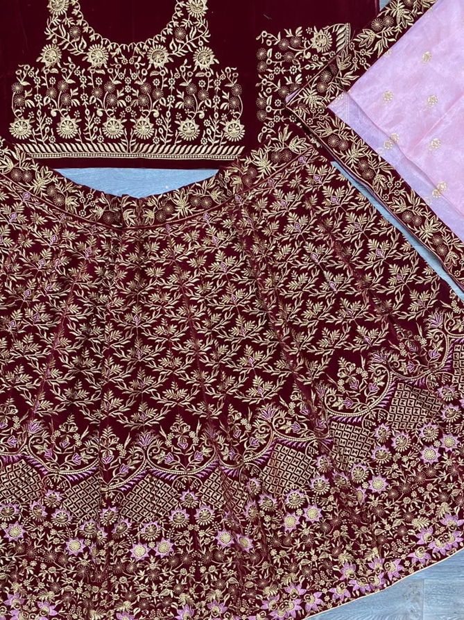 LG 410 Heavy Embroidery Bridal Lehenga Choli Catalog