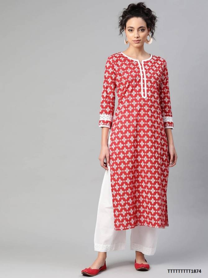 Indo Era 13 Ethnic Wear Exclusive Ethnic Wear Cotton Kurti With Bottom Collection
