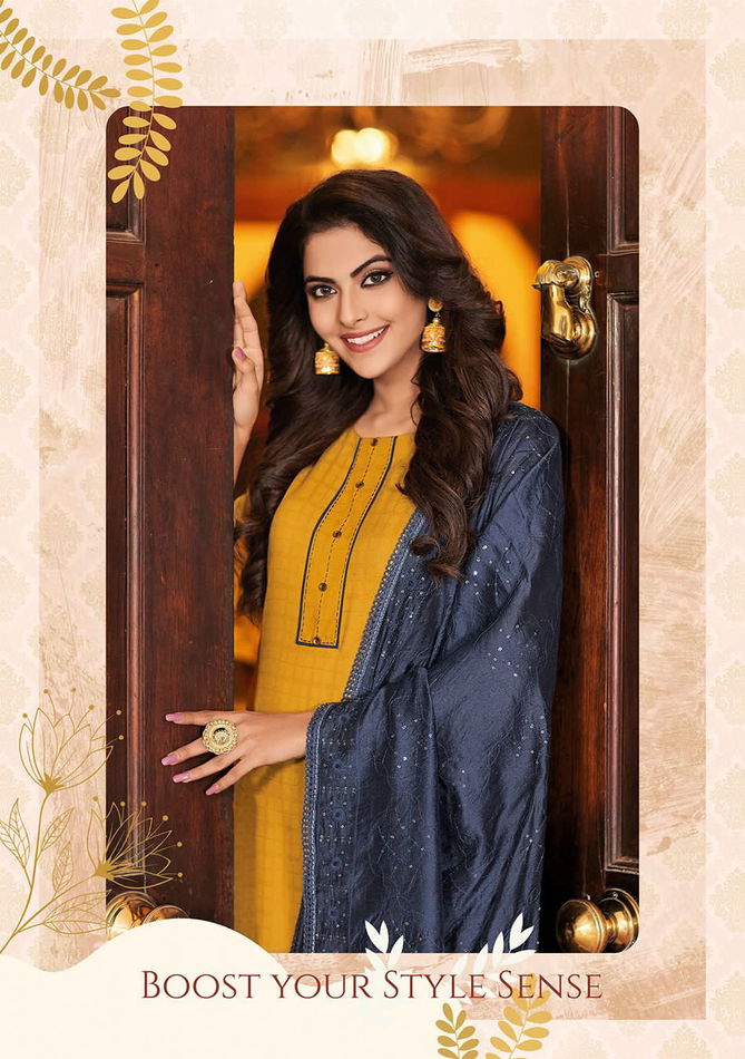 Ladies Flavour Shehnaz Vol 4 Heavy Rayon Kurti With Bottom Dupatta
