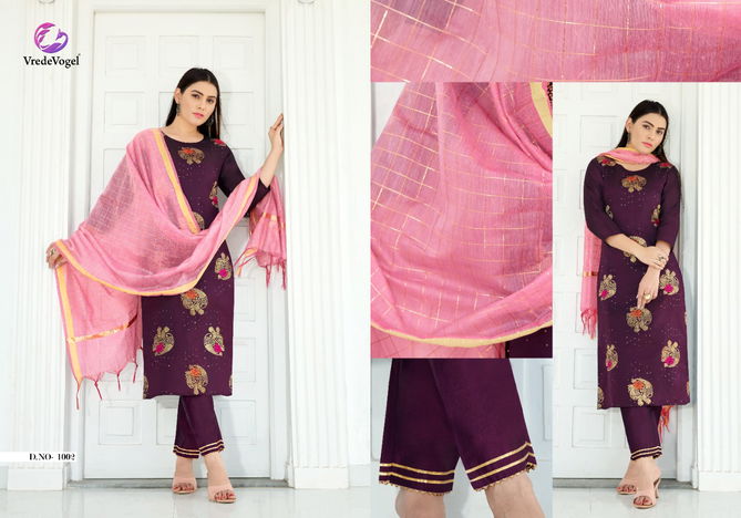 Vredevogel Reewa Fancy Designer Festive Wear Silk Latest Ready Made Collection