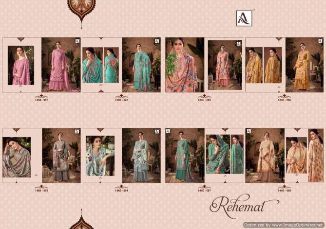 Alok Rehmat Latest Designer Pure Viscose Velvet Digital Print With Swarovski Diamond Work Salwar Suit Collection 