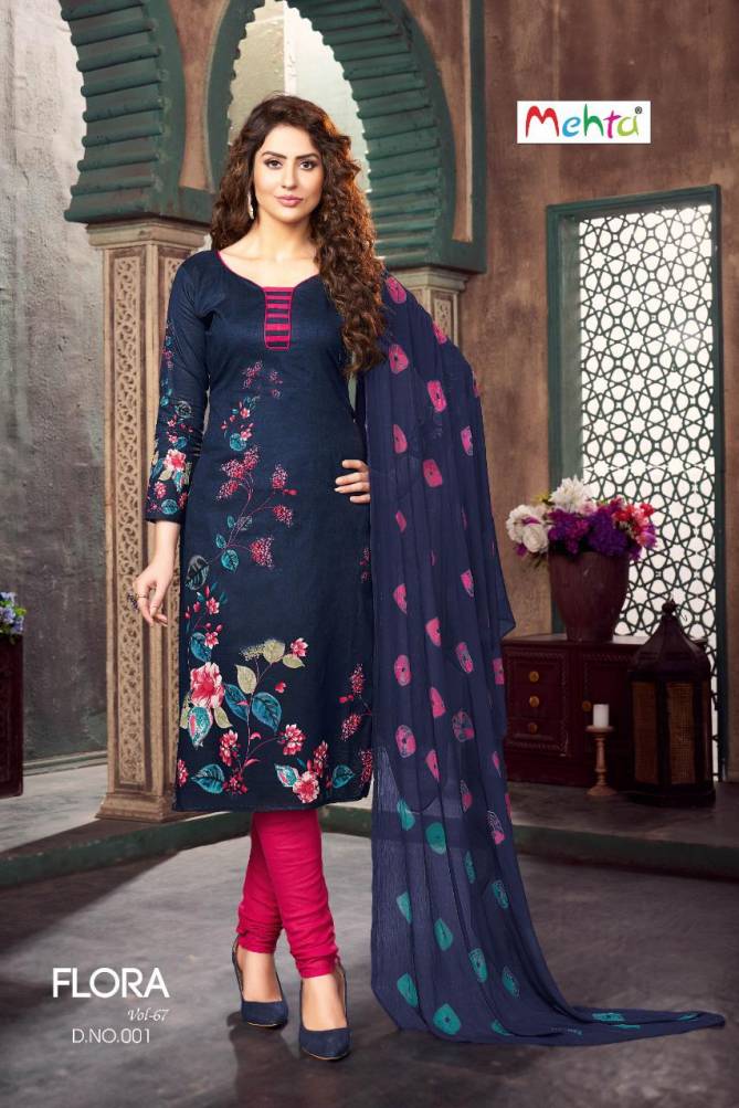 Mehta Flora 67 Cotton Printed Casual Wear Dress Material Collection