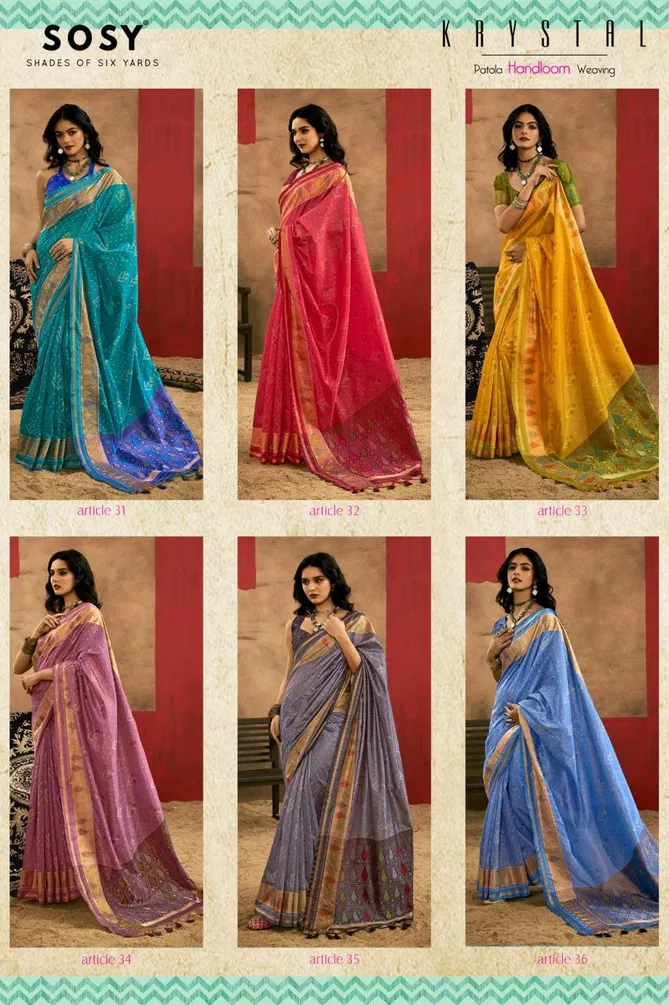 Krystal By Sosy Handloom Weaving Silk Sarees Suppliers In India