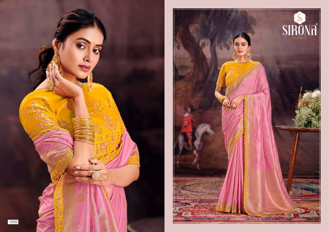 Rubby Silk By Sirona Dola Silk Designer Party Wear Sarees Suppliers In India